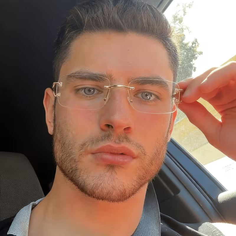 Small Clear Lens Glasses for Men & Women | Gold Fashion Eyewear