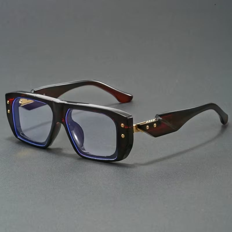 Luxury Blue Light Blocking Rectangle Glasses for Men & Women