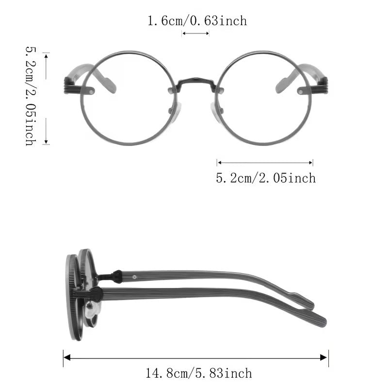 Round Metal Frame Glasses for Men & Women