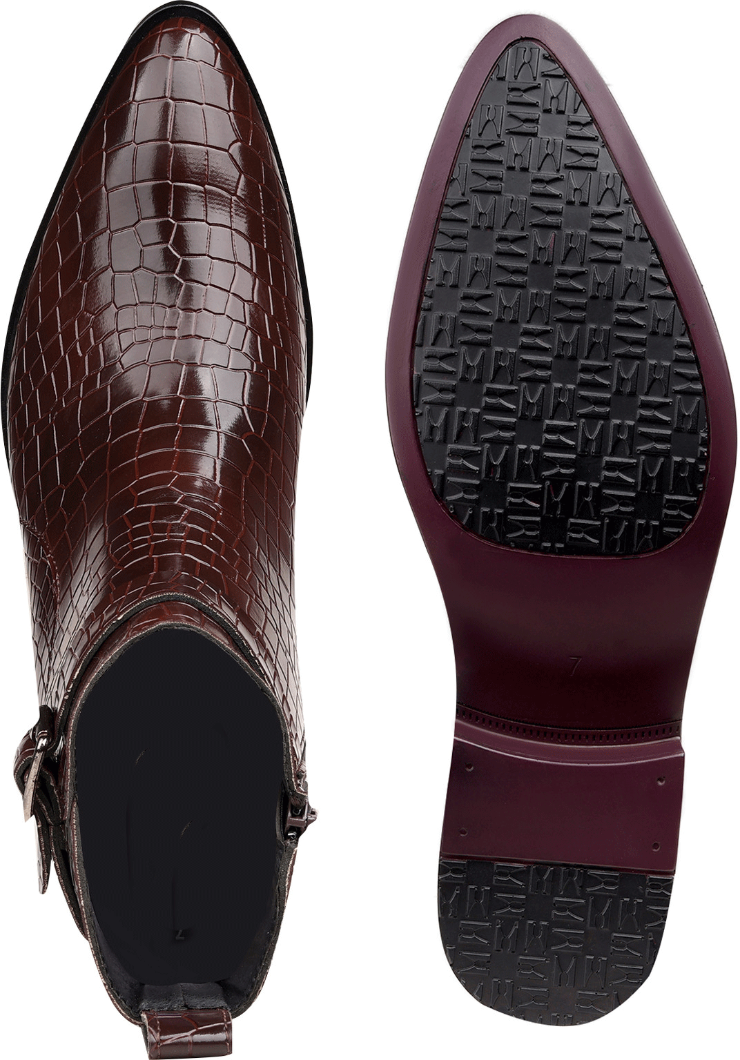 JonasParamount Men’s Brown High Ankle Block Heel Boots