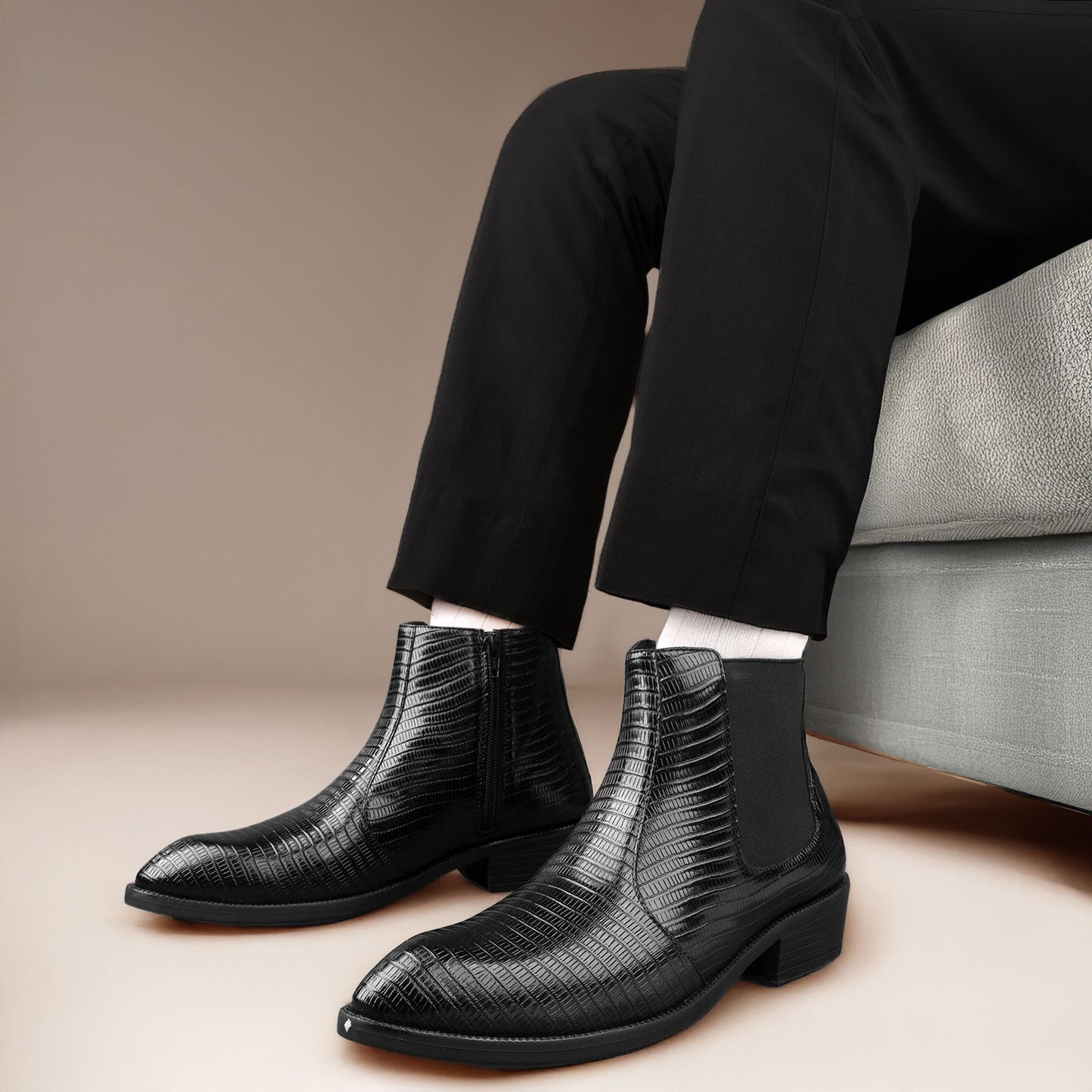 JonasParamount Black Classic Chelsea Boots