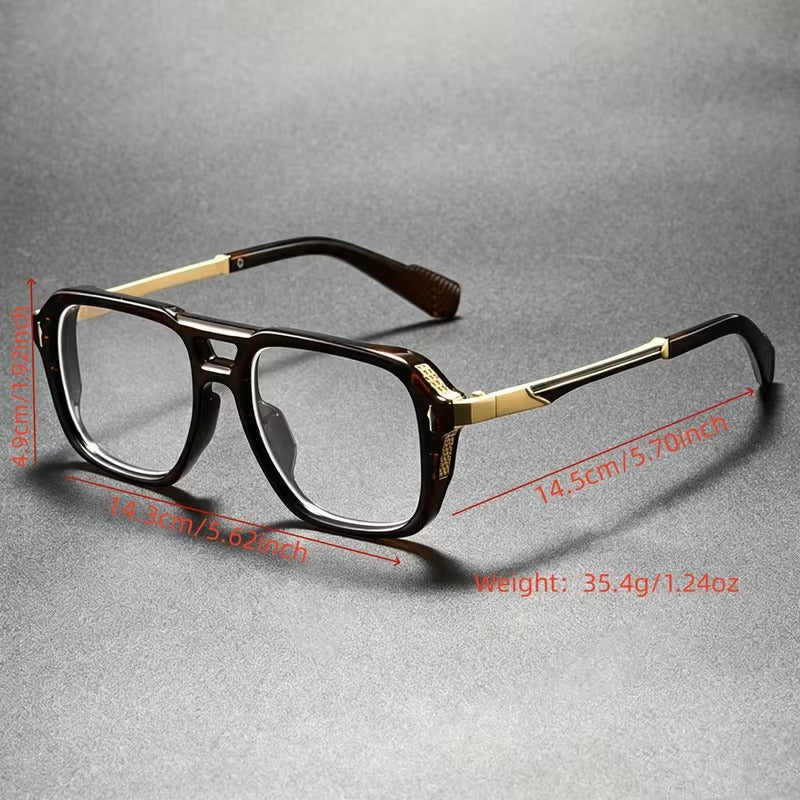 Vintage Double Bridge Fashion Glasses For Men and Women