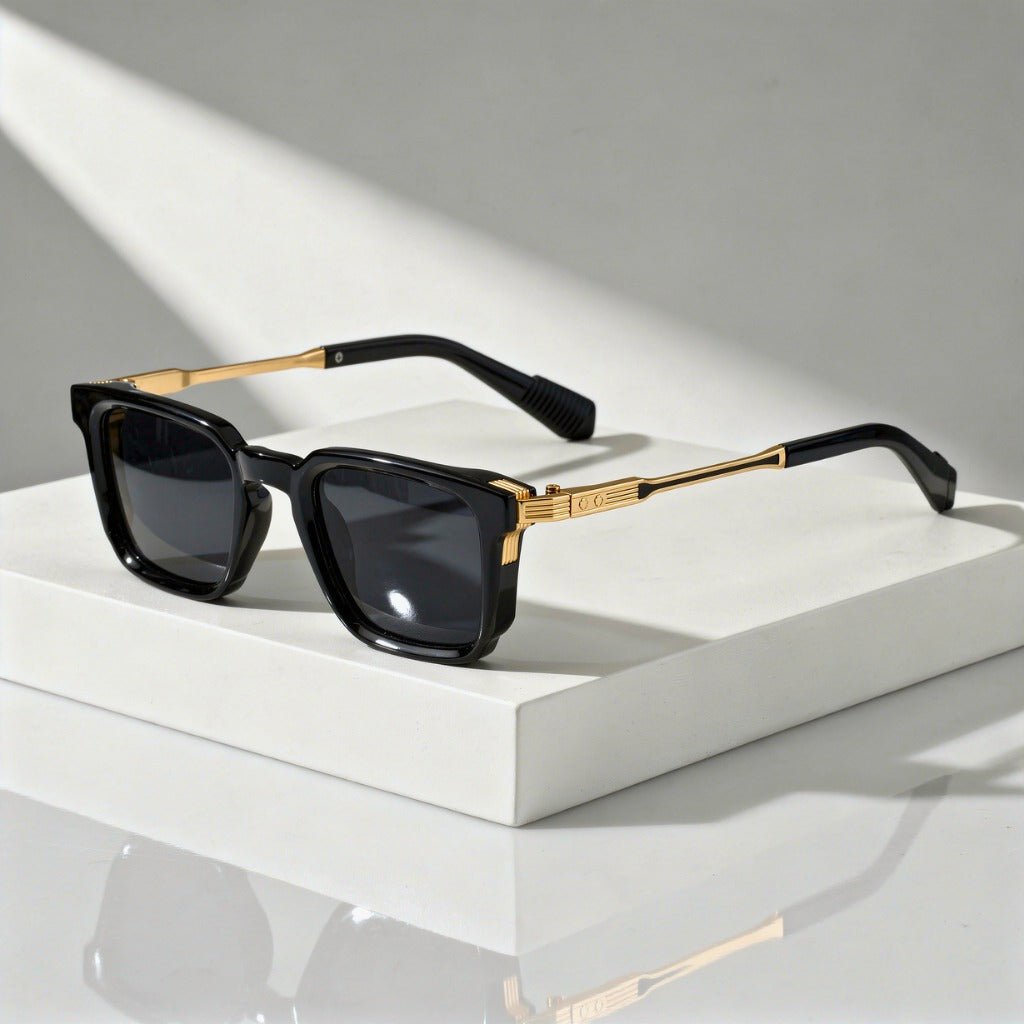 Metal Frame Square Sunglasses for Men and Women