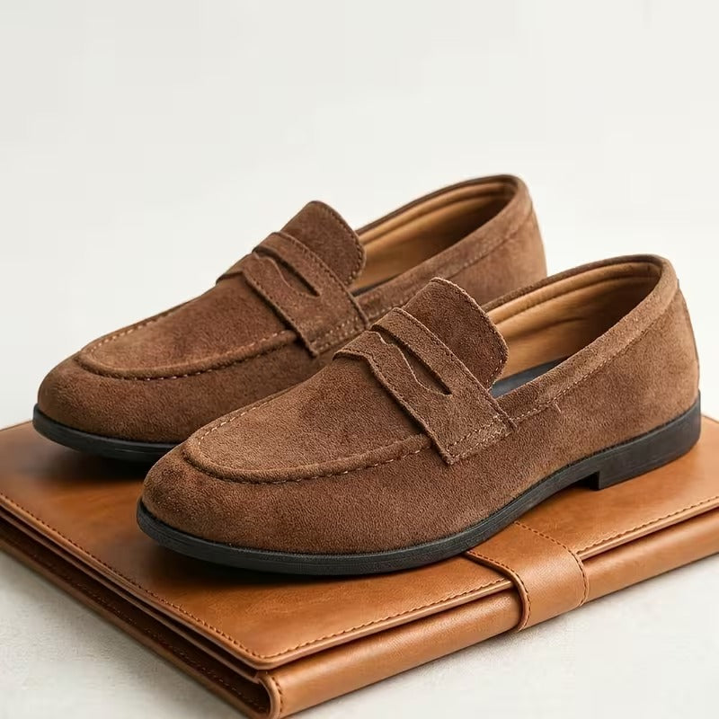 Men’s Genuine Leather Loafers | Premium Slip-On Shoes