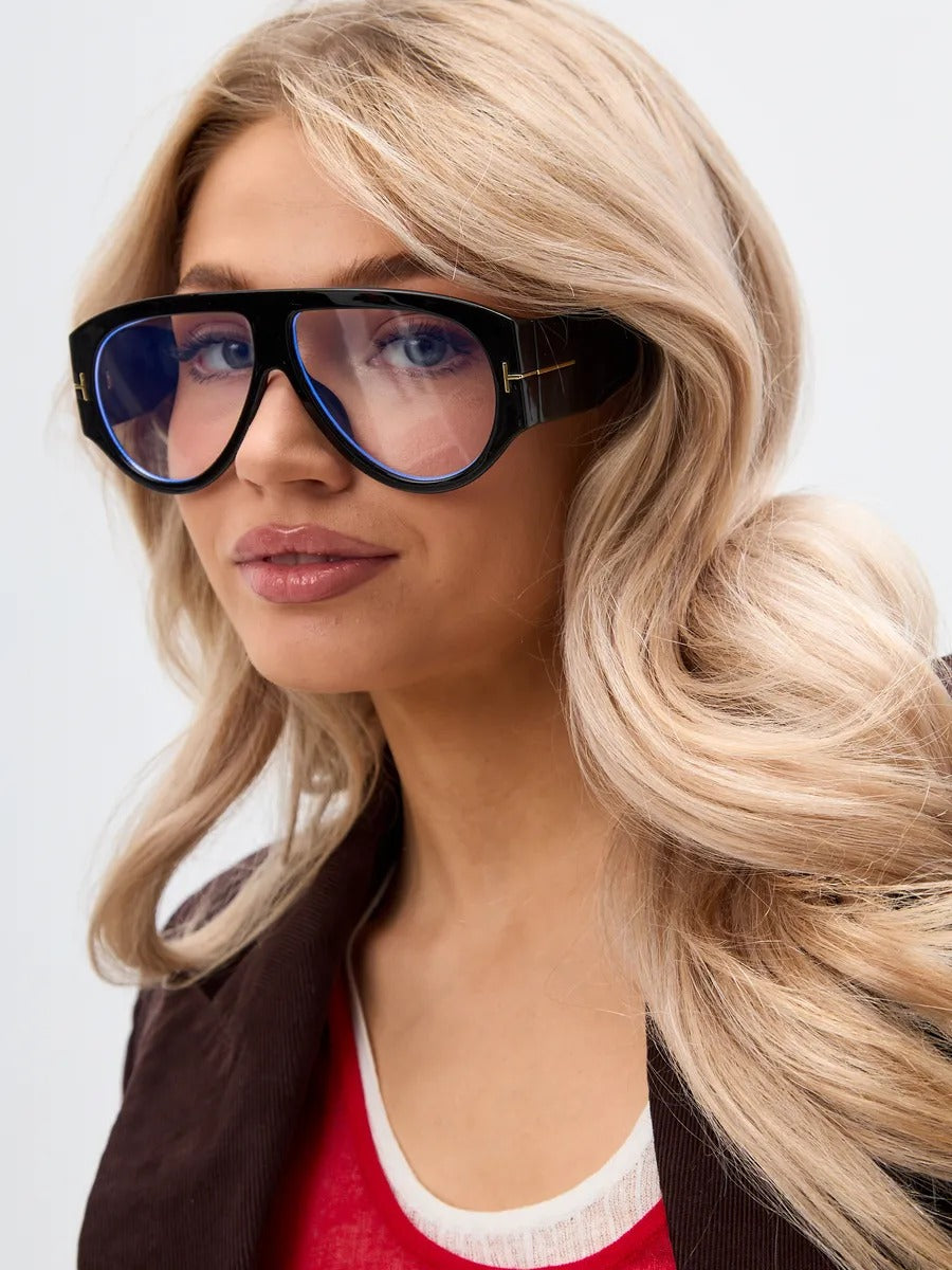 Unisex Oversized Fashion Glasses – Minimalist Decorative Eyewear