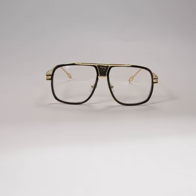 Oversized Double Bridge Optical Eyeglasses | Premium Metal Frame
