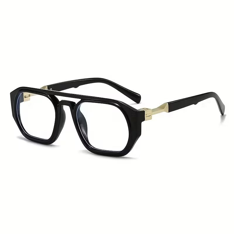 Luxury Double Bridge Square Eyeglasses for Men & Women