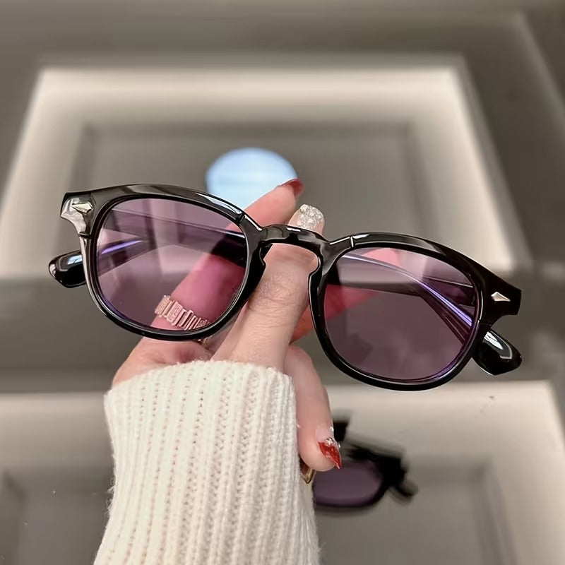 Vintage Oval Slim Frame Sunglasses for Men & Women