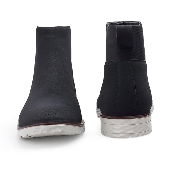 Lightweight Faux Leather Slip-On Ankle Men’s Smart Casual Chelsea Boots