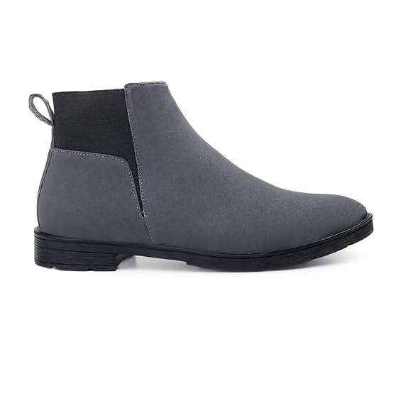 Lightweight Faux Leather Slip-On Ankle Men’s Smart Casual Chelsea Boots