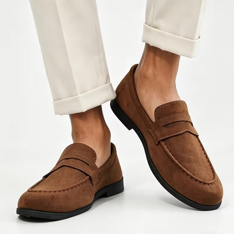 Men’s Genuine Leather Loafers | Premium Slip-On Shoes