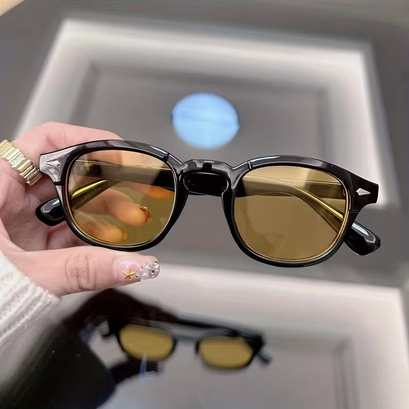 Vintage Oval Slim Frame Sunglasses for Men & Women