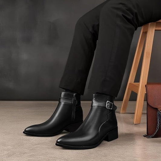 JonasParamount Black Ankle Boots for Men
