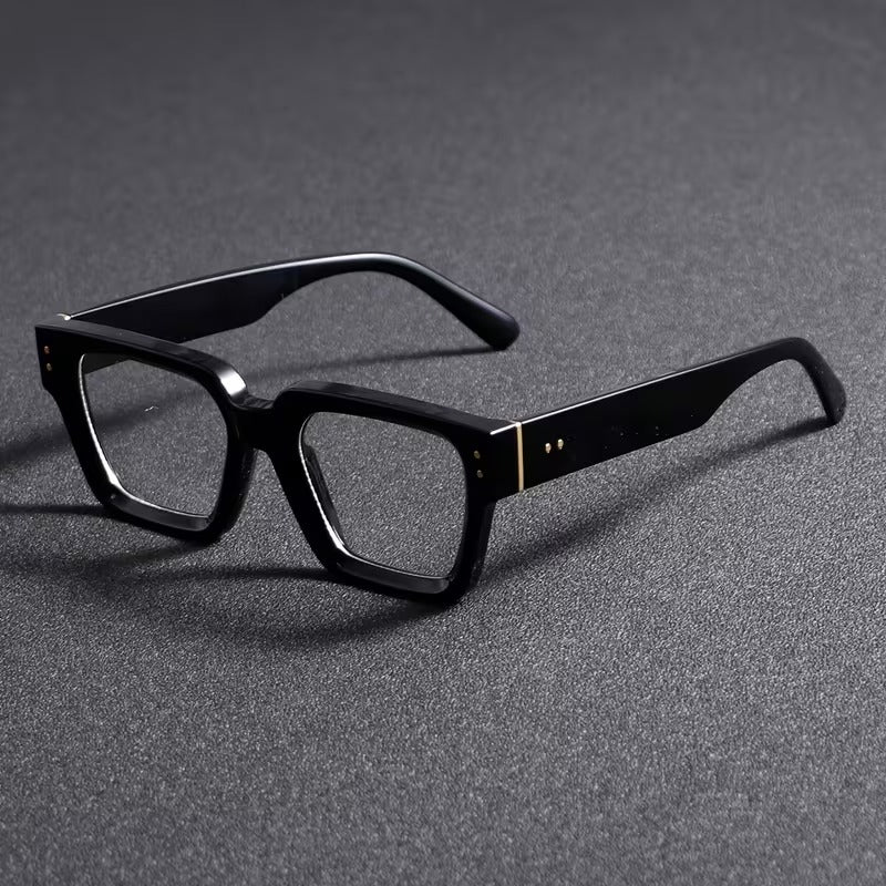 Bold Black Frame Fashion Glasses for Men & Women