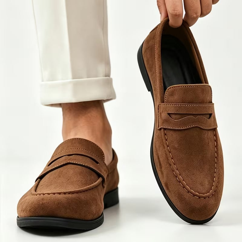 Men’s Genuine Leather Loafers | Premium Slip-On Shoes