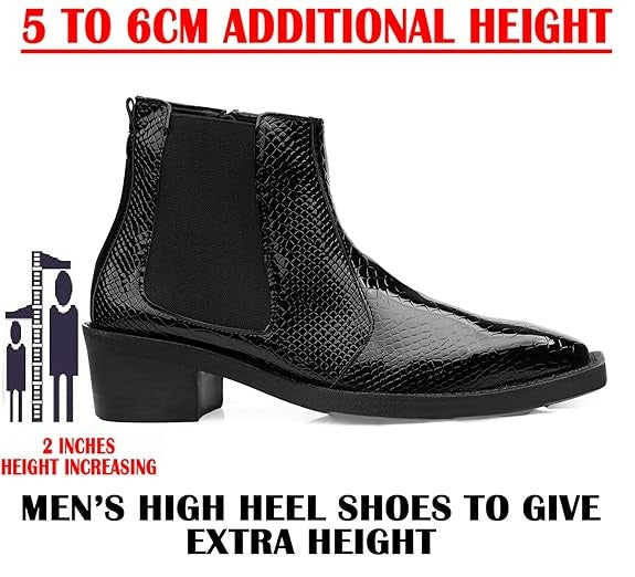 JonasParamount Men’s Black Glossy Chelsea Boots