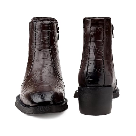 JonasParamount Men’s Brown Height Increasing Chelsea Boots