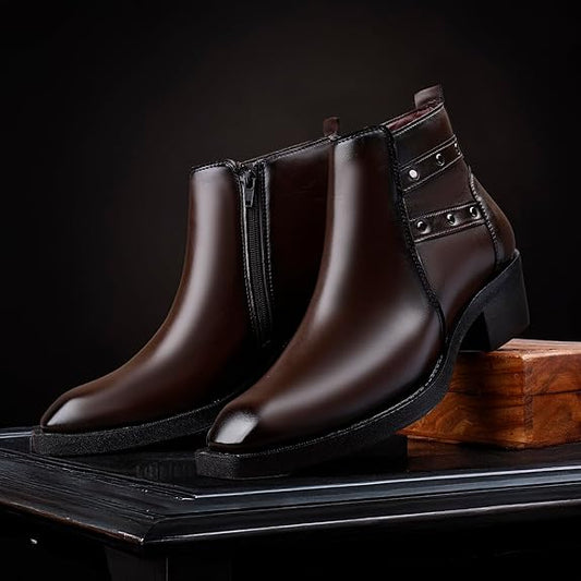 JonasParamount Men’s Strap Detail Ankle Boots