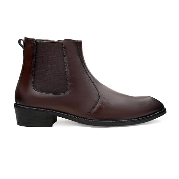 JonasParamount Brown Zipper Chelsea Boots