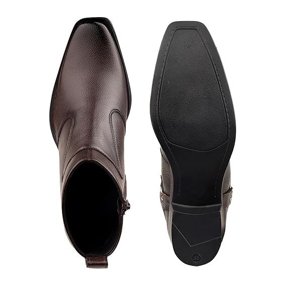 JonasParamount Men’s Brown Height Increasing Ankle Boots