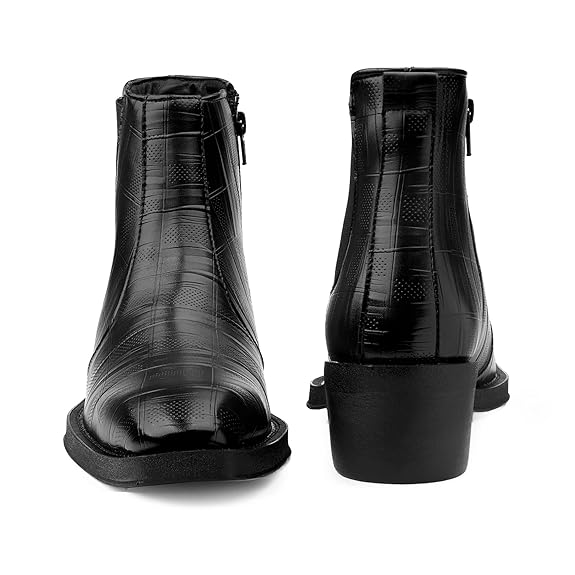 JonasParamount Men’s Black Height Increasing Chelsea Boots