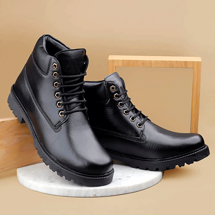 Classy Casual Lace-Up Ankle Boot For Men's-JonasParamount