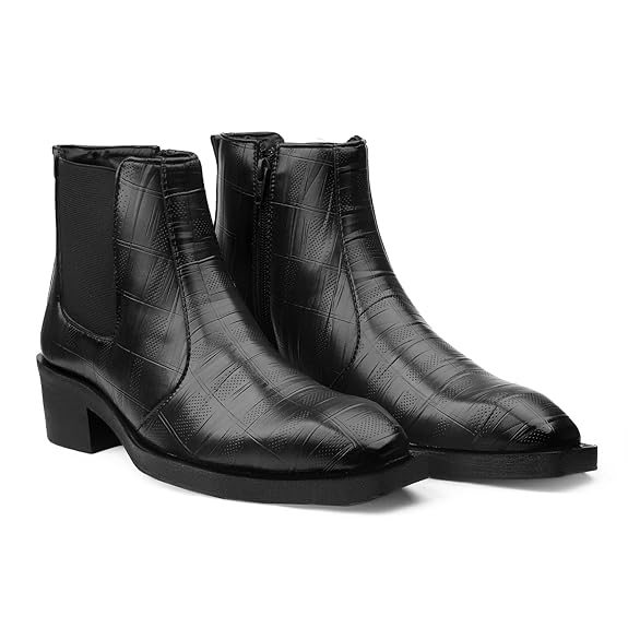 JonasParamount Men’s Black Height Increasing Chelsea Boots