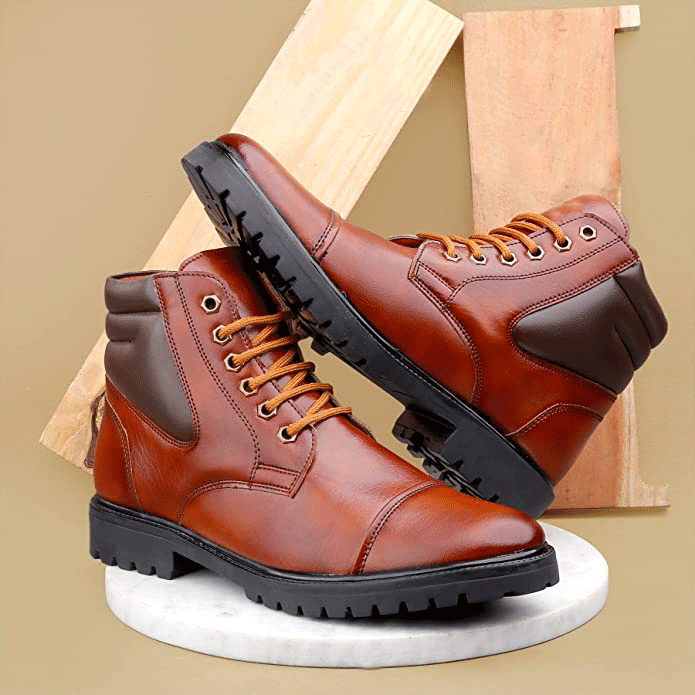 Trendy Casual Lace-Up Boot For Men's-JonasParamount