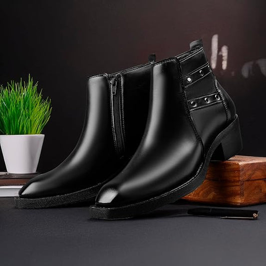 JonasParamount Men’s Strap Detail Ankle Boots