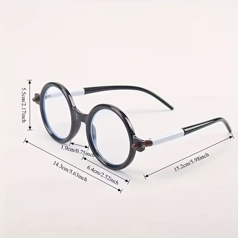 Retro Round Frame Glasses for Men & Women
