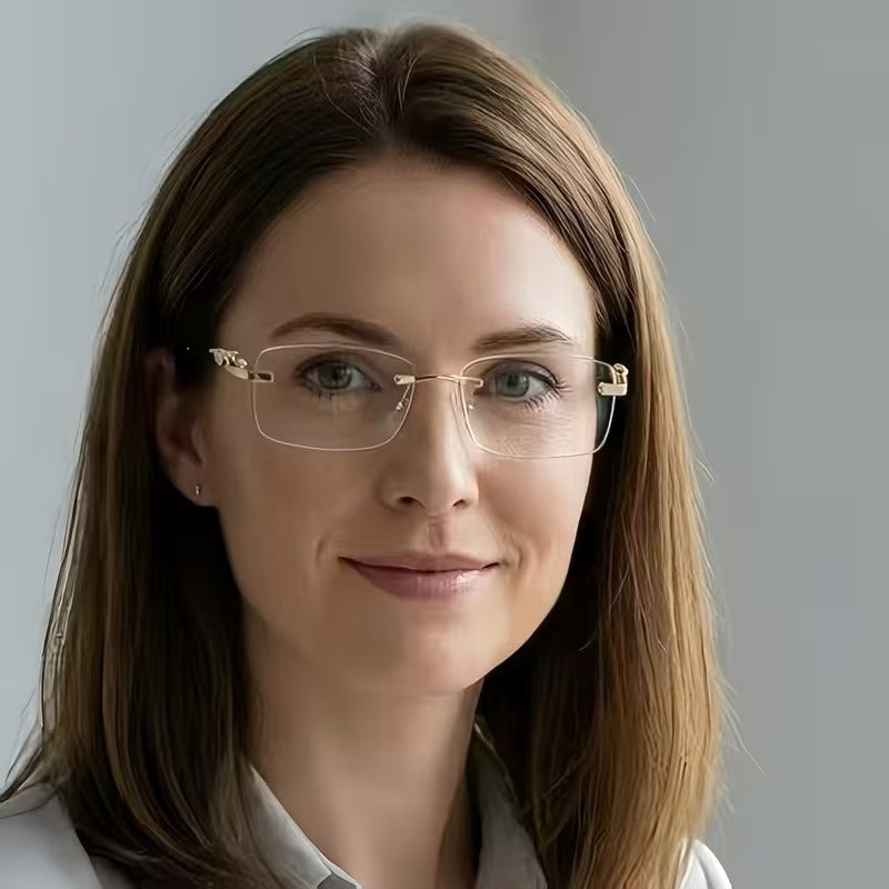 Cheetah Rimless Glasses for Men & Women | Fashion Eyewear