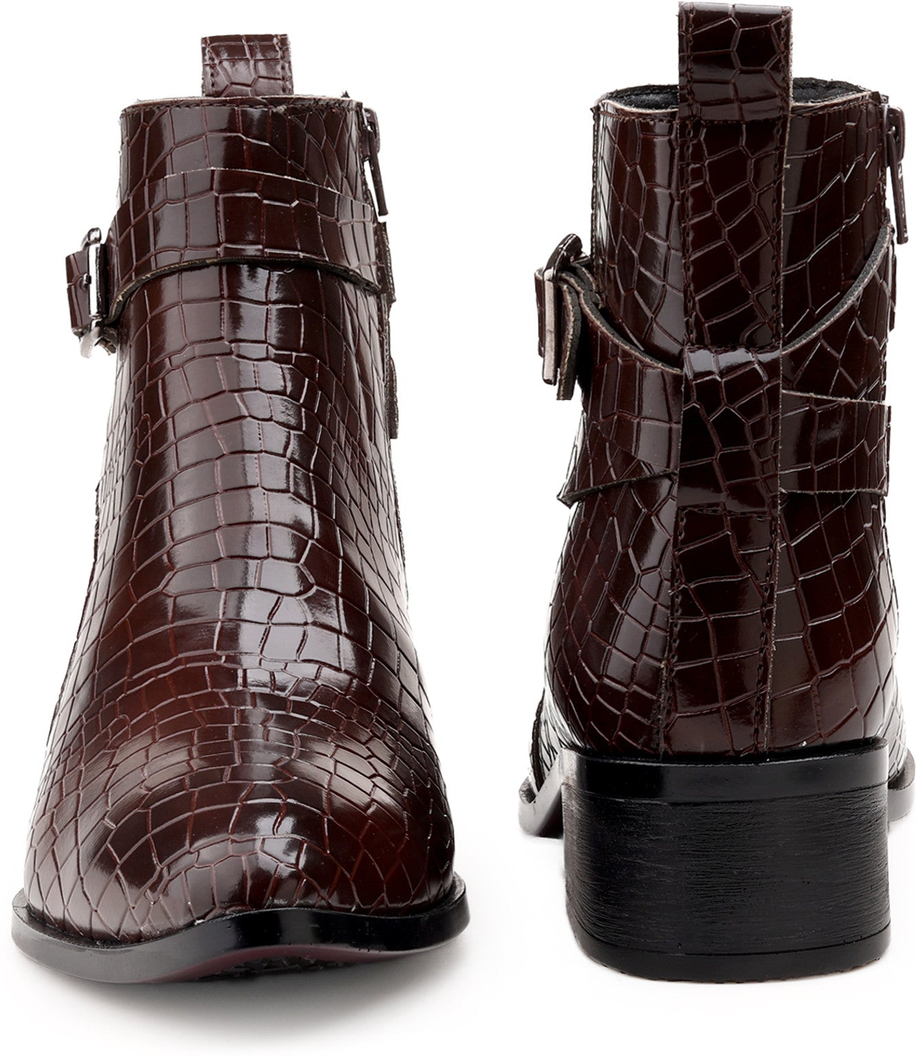 JonasParamount Men’s Brown High Ankle Block Heel Boots