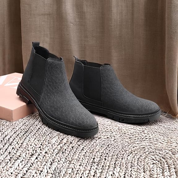 JonasParamount Black Men’s Suede Chelsea Boots