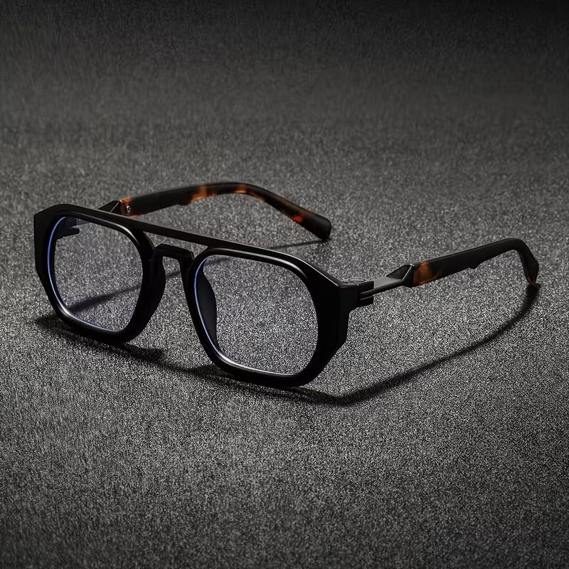 Luxury Double Bridge Square Eyeglasses for Men & Women