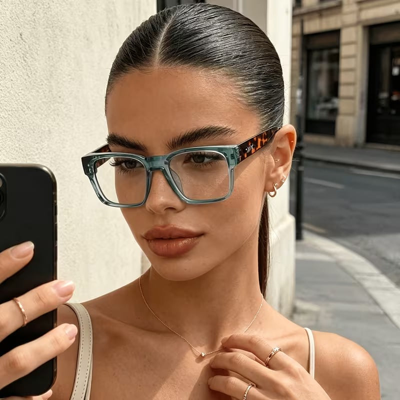 Square Clear Lens Glasses for Men and Women