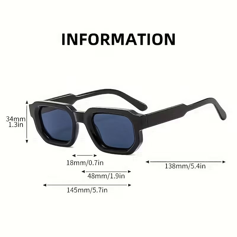 Thick Frame UV400 Fashion Square Shades for Men & Women