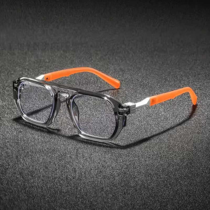 Luxury Double Bridge Square Eyeglasses for Men & Women