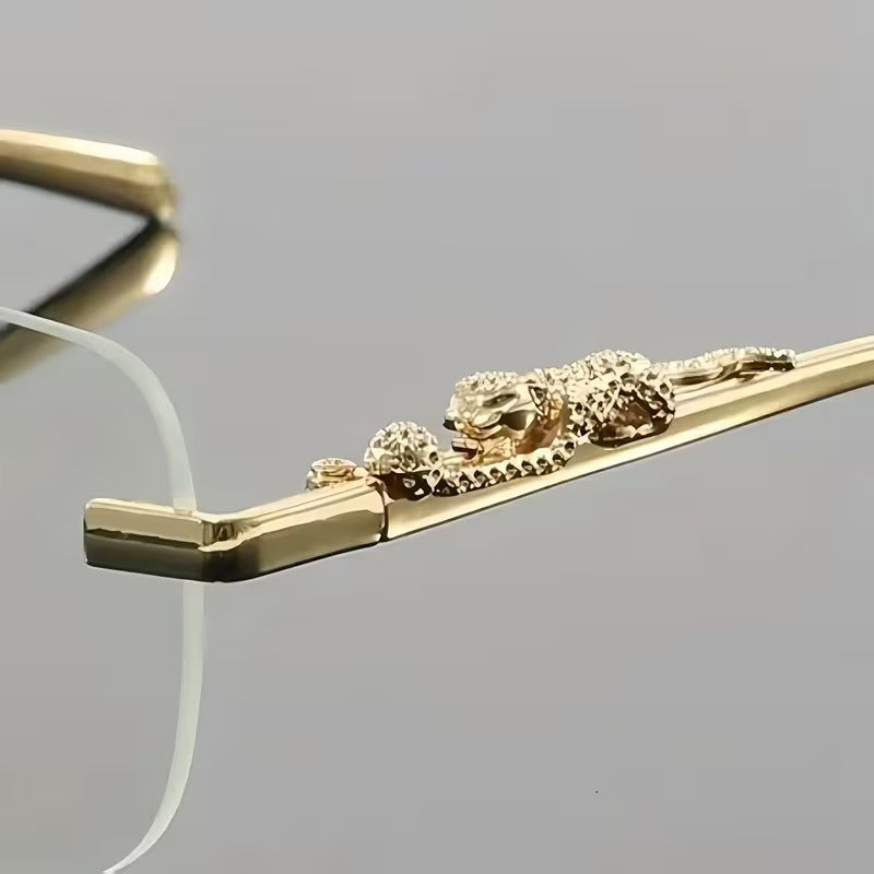 Cheetah Rimless Glasses for Men & Women | Fashion Eyewear