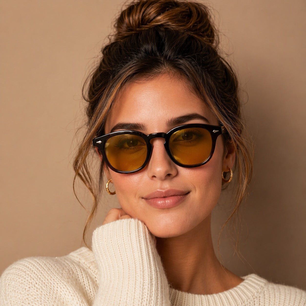 Vintage Oval Slim Frame Sunglasses for Men & Women