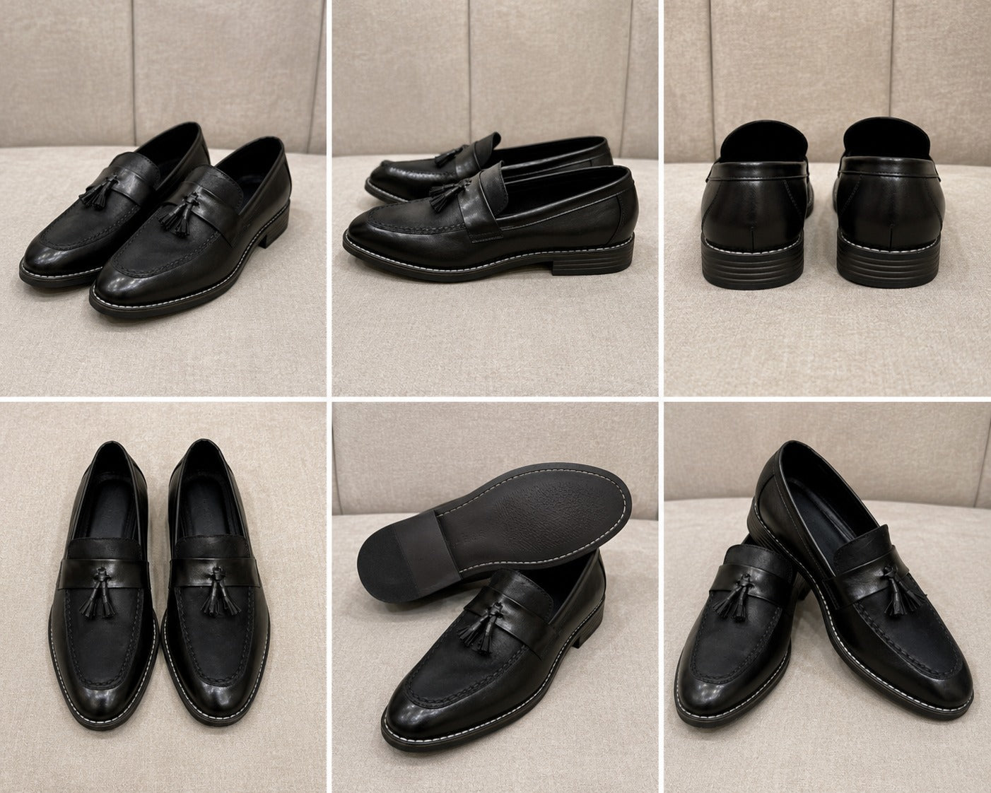 Premium Men’s Tassel Moccasins – Elegant Suede Touch Formal Loafers