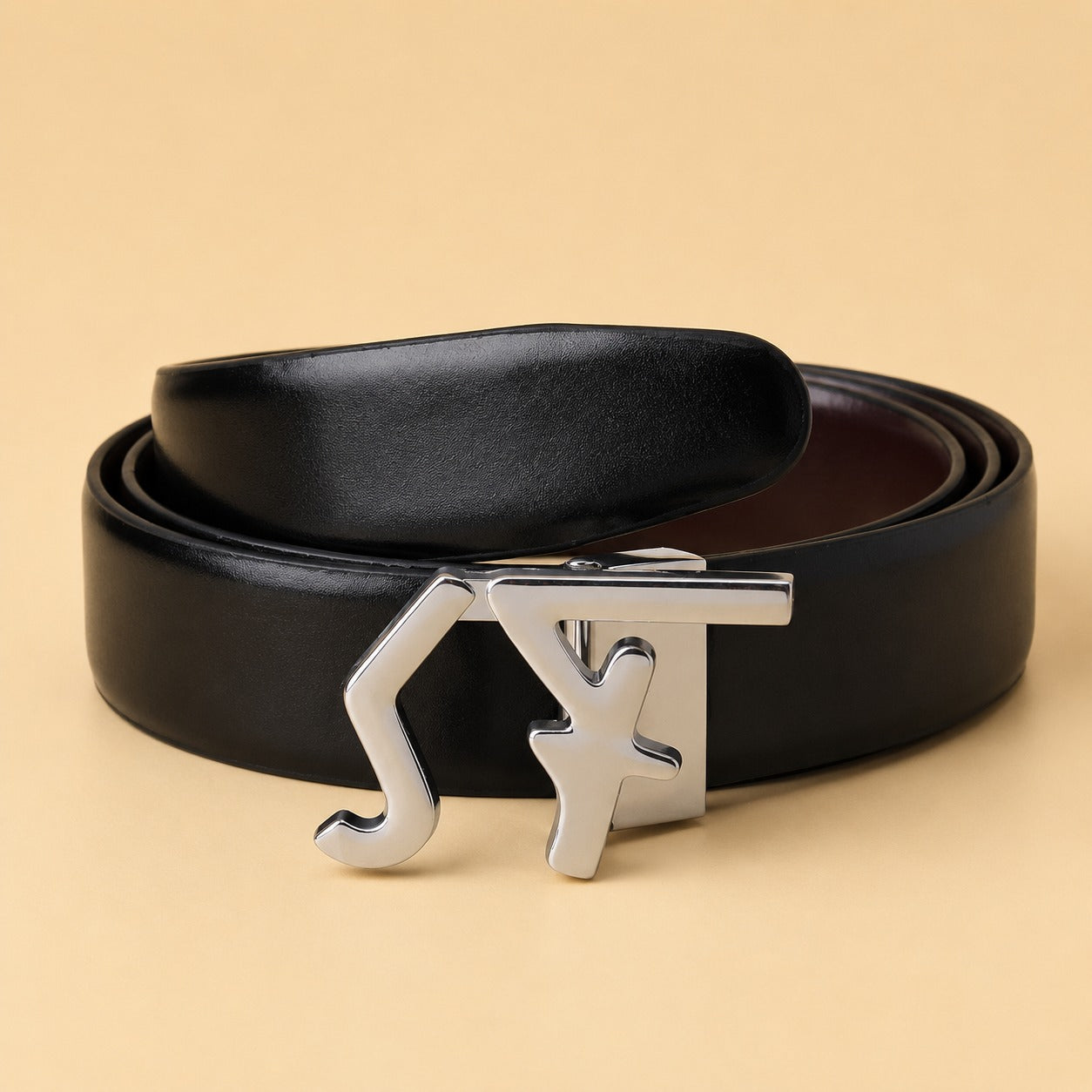 Regal Silver Accent Belt for Men
