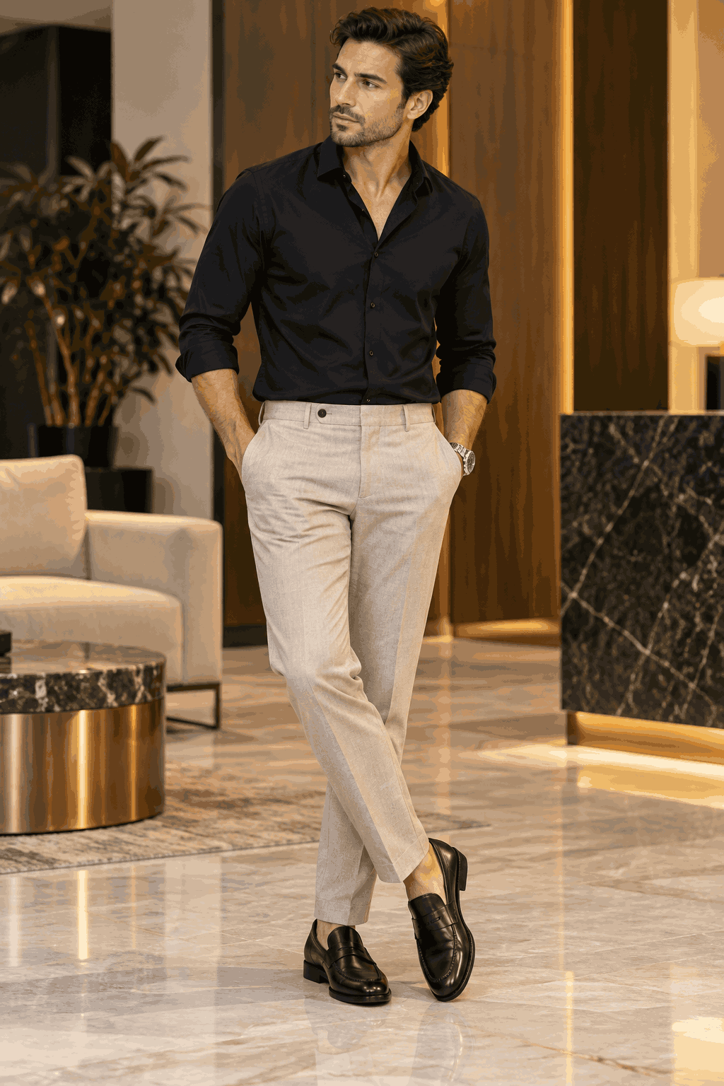 Men's Premium Penny Moccasins | Classic Formal Loafers | Handmade TPR Sole