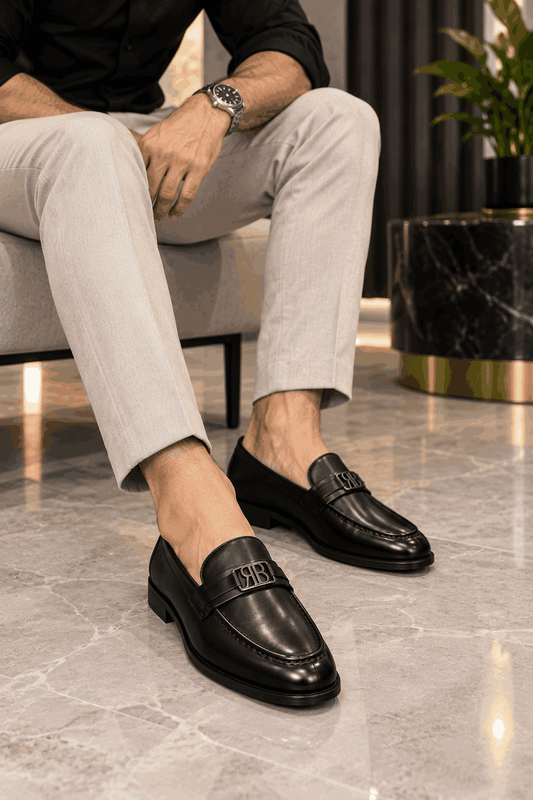 Men's Premium Designer Moccasins | Classic Slip-On Loafers | Handmade TPR Sole