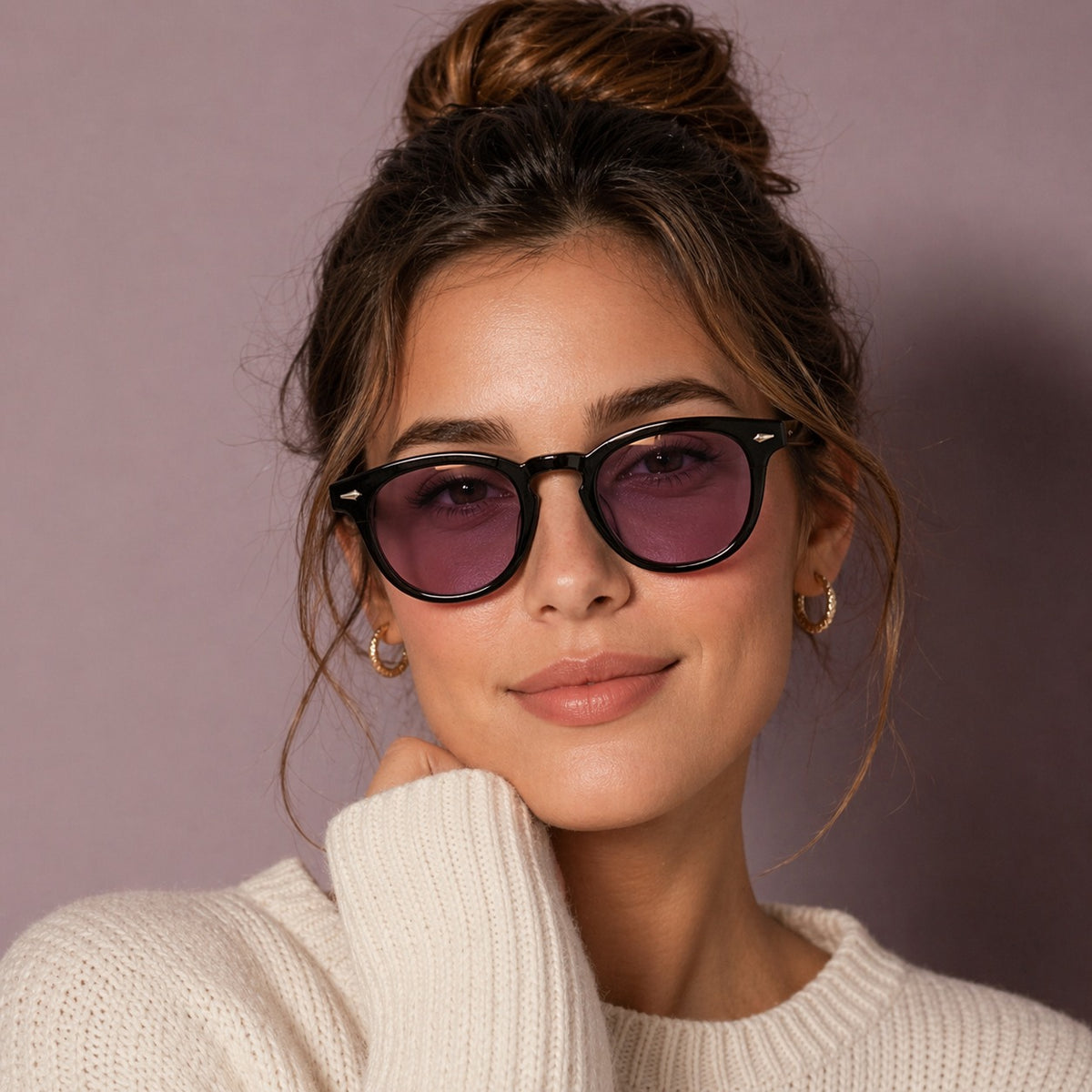 Vintage Oval Slim Frame Sunglasses for Men & Women