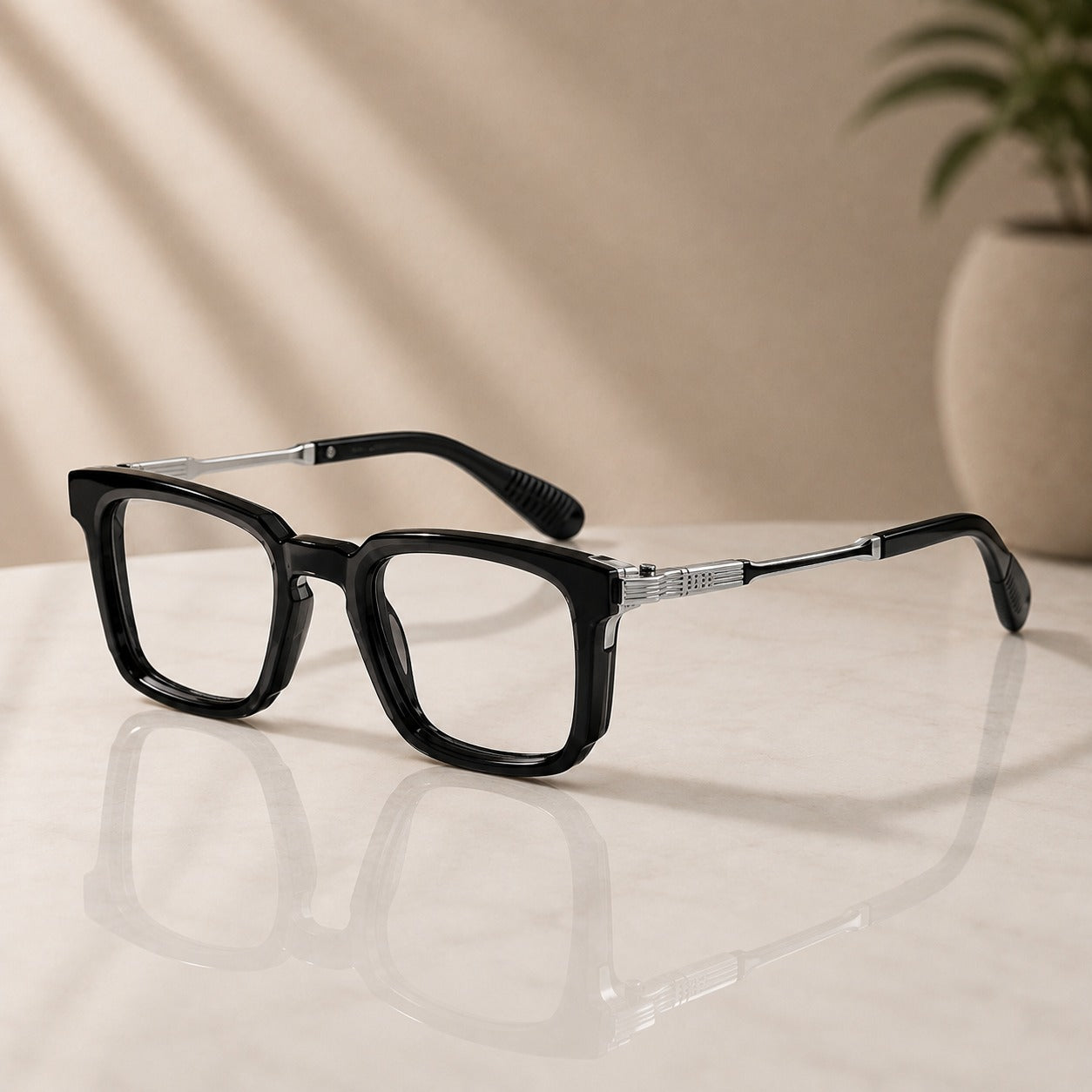 Metal Frame Square Sunglasses for Men and Women