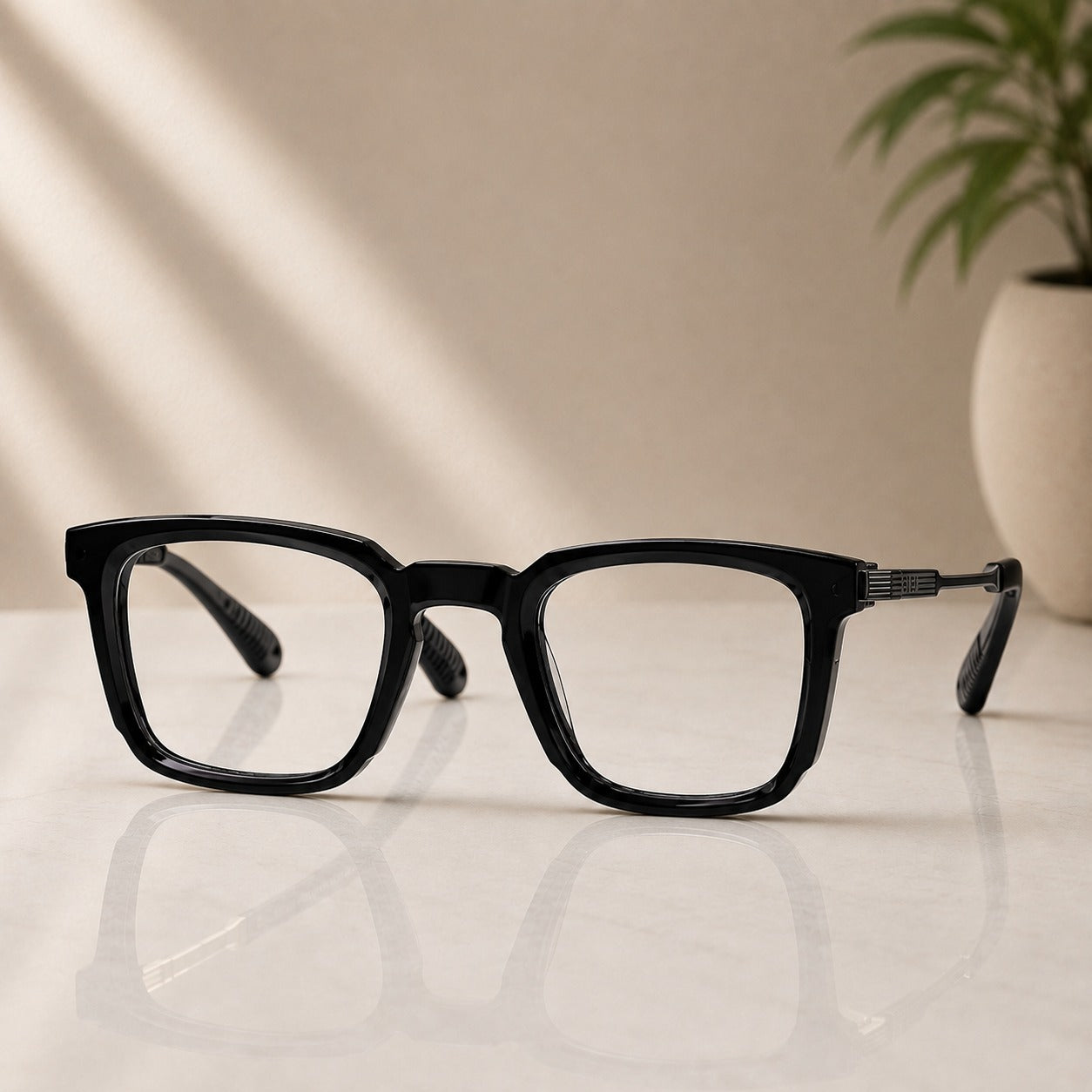 Metal Frame Square Sunglasses for Men and Women