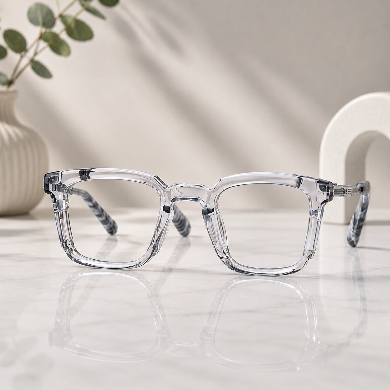 Metal Frame Square Sunglasses for Men and Women