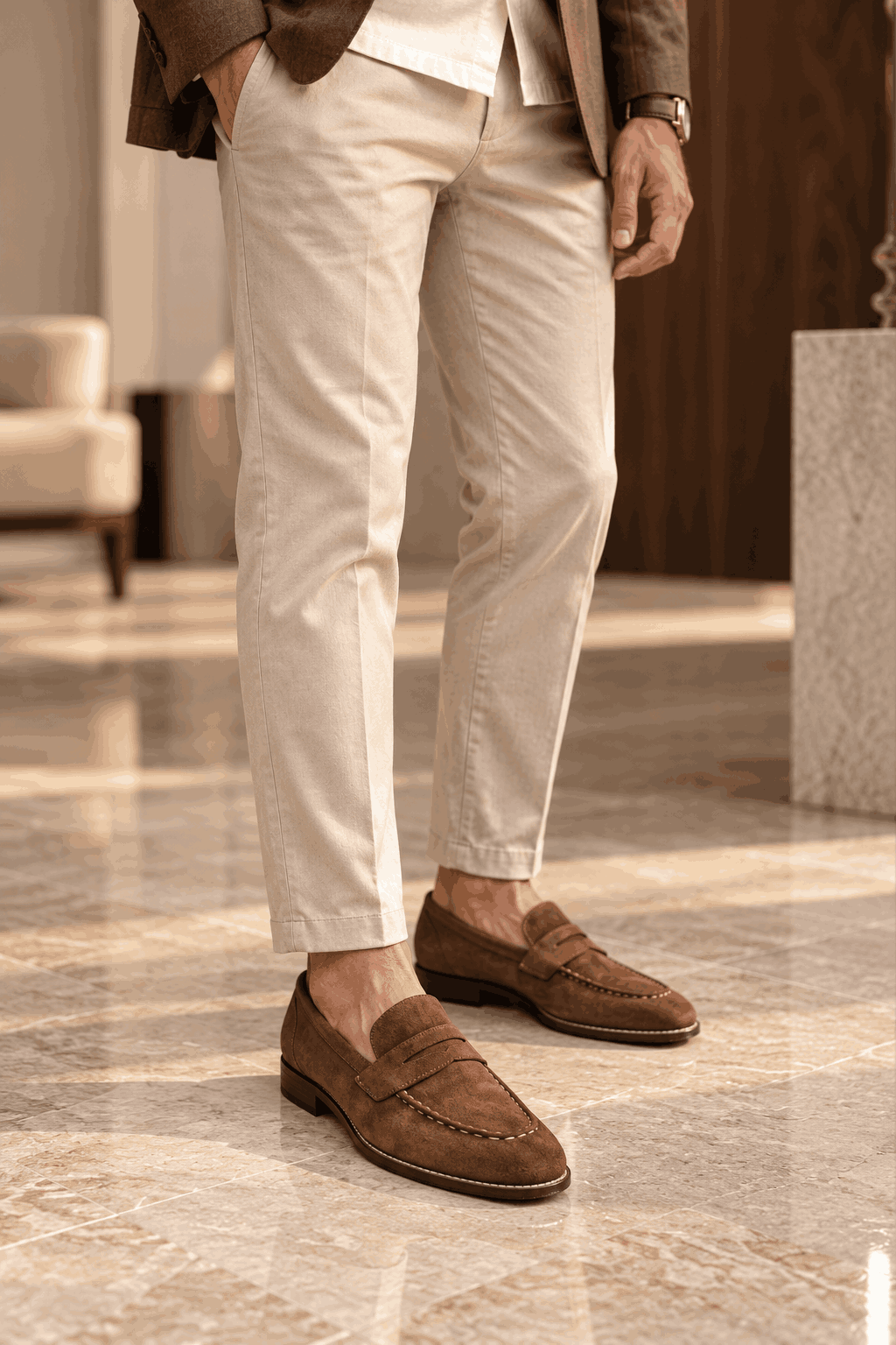 Premium Imported Suede Moccasins for Men | Slip-On Formal Loafers