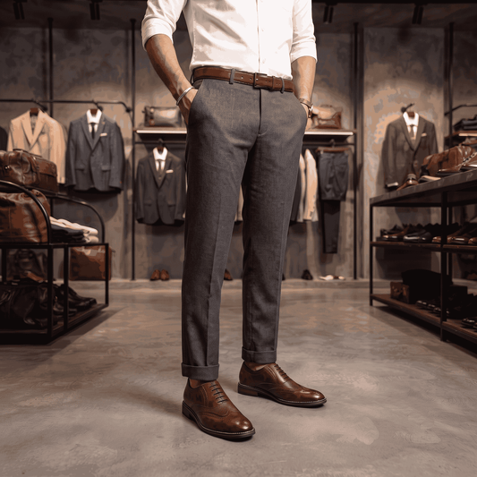 Premium Men's Brogue Oxford Formal Shoes | Classic Lace-Up Dress Shoes
