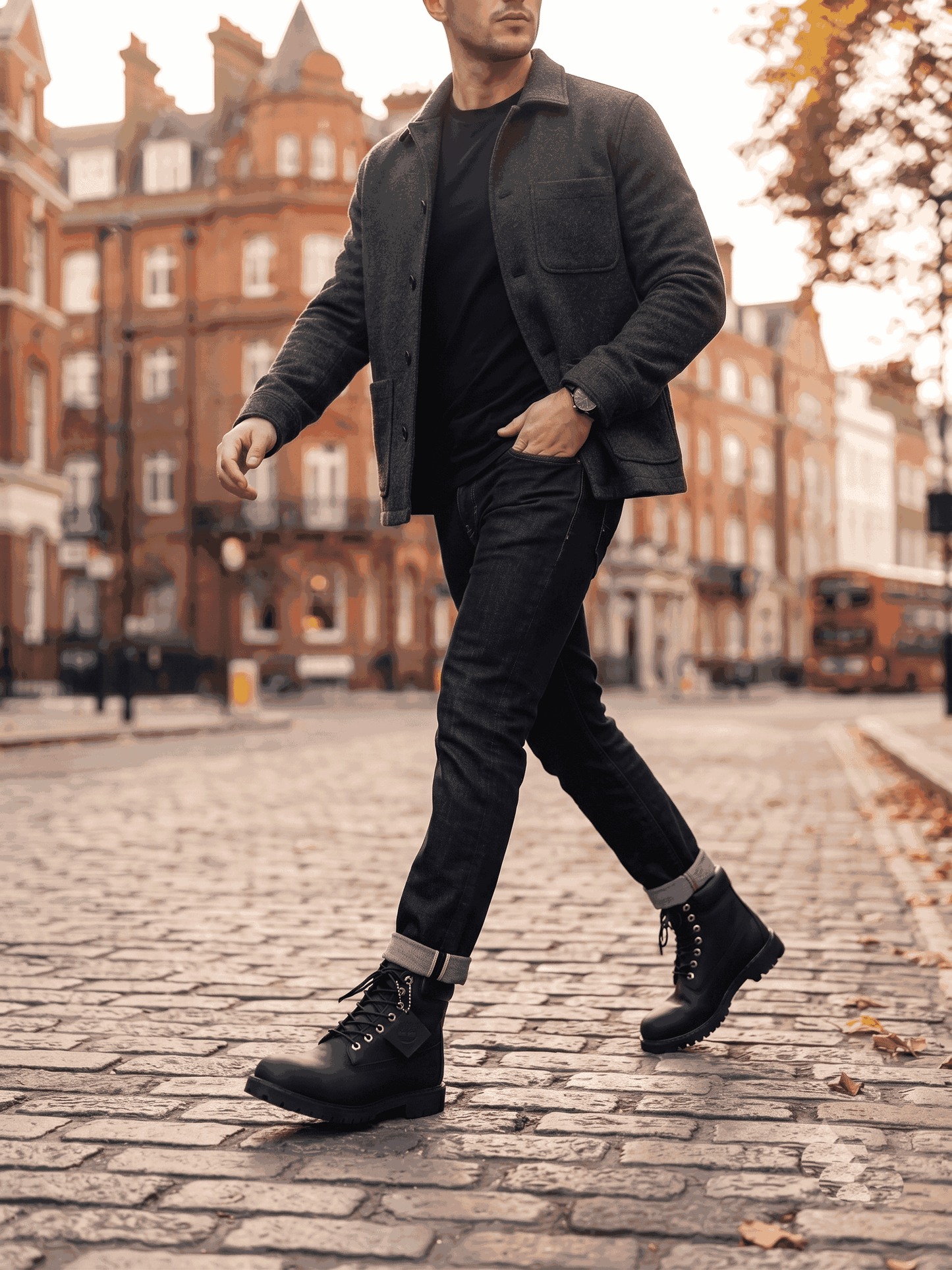 Premium Men's Leather Lace-Up Boots | Lightweight Casual & Outdoor Ankle Boots